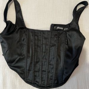 misguided black crop top